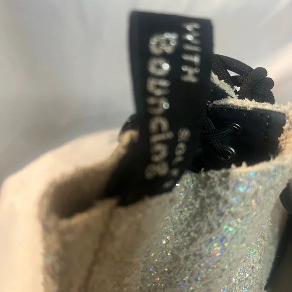 Dr. MARTENS 1460 PASCAL SNAKE METALLIC SUEDE BOOTS 5 w/3 g - Picture 13 of 16